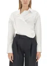 Alexander Wang Women Draped Shirt In White