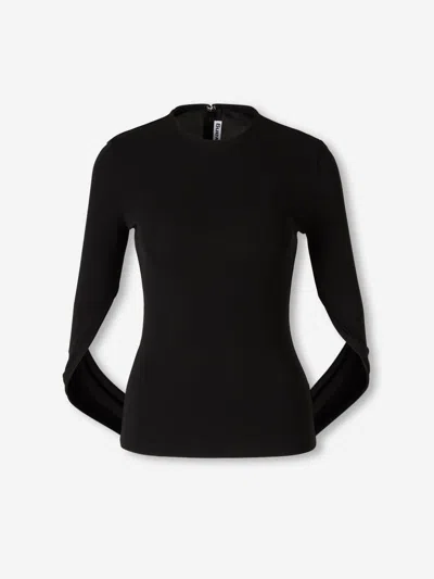 Alexander Wang Draped Top In Black
