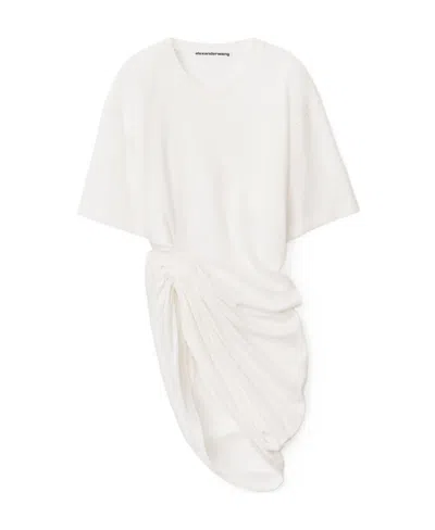 Alexander Wang Draped-waist Asymmetric T-shirt