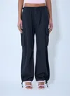 Alexander Wang Drawstring Cargo Trousers In Blue