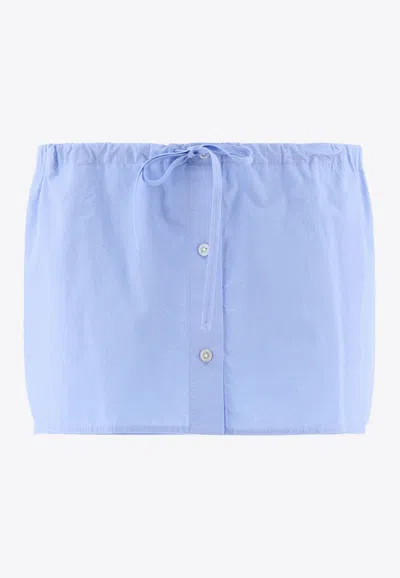 ALEXANDER WANG DRAWSTRING MINI SKIRT