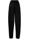 Alexander Wang Drawstring Nylon Trousers In Schwarz