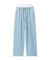 Alexander Wang Elastic Waist Sweatpants In Blue