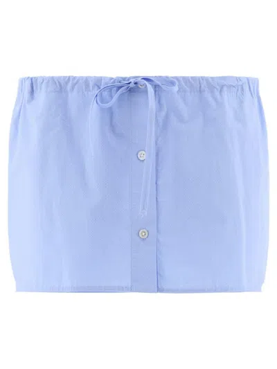 ALEXANDER WANG ALEXANDER WANG DRAWSTRING SKORT WITH CRYSTAL HOTFIX