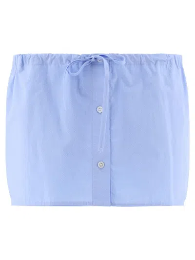 ALEXANDER WANG ALEXANDER WANG DRAWSTRING SKORT WITH CRYSTAL HOTFIX