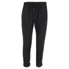 Alexander Wang Drawstring Straight-leg Trousers In Black Viscose In Black
