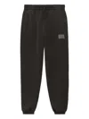 Alexander Wang Acid Wash Sweatpant In Dense Fleece In Black