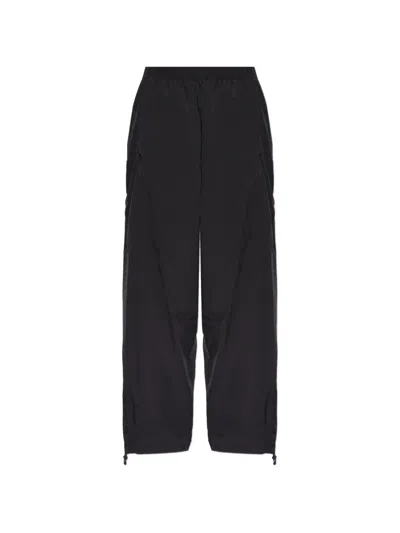 Alexander Wang Drawstring-hem Track Pants In Black
