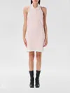 Alexander Wang Layered Polo-style Mini Dress In Pink