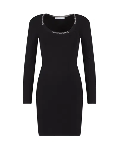 Alexander Wang Midi Dress In Black