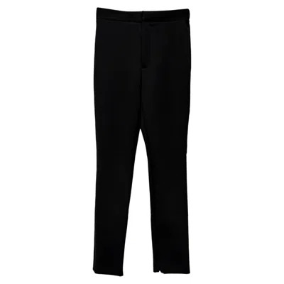 Pre-owned Alexander Wang Dress Pants In Black Elastane In Brown