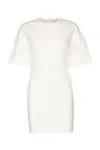Alexander Wang White Draped Minidress In White