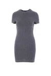 Alexander Wang Mini Dress In Graphite In Gray