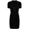 Alexander Wang Crystal-embellished Mock-neck Dress