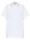 Alexander Wang Polo-collar Mini Dress In White