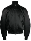 Alexander Wang Drop-shoulder Bomber Jacket In Black