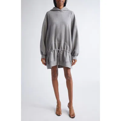 Alexander Wang Dropped Waist Hoodie Sweatshirt Dress In Multi
