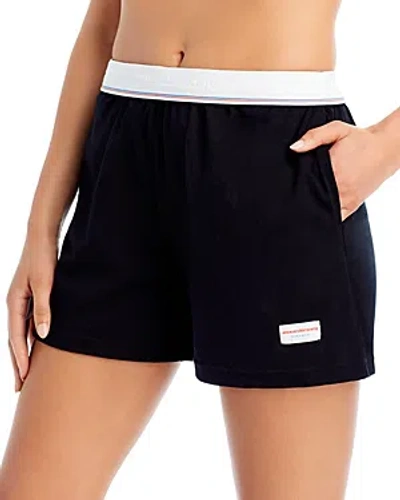 Alexander Wang Elastic Shorts In Black