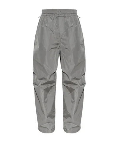 Alexander Wang Drawstring-waist Track Pants In Gray