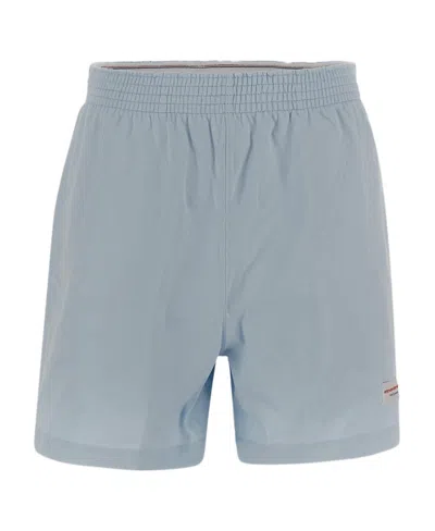 Alexander Wang Elastic Waist Shorts In Blue