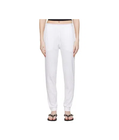 Alexander Wang Waffle Jogger Pant In White