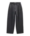 Alexander Wang Elastic-waist Track Pants In Gray