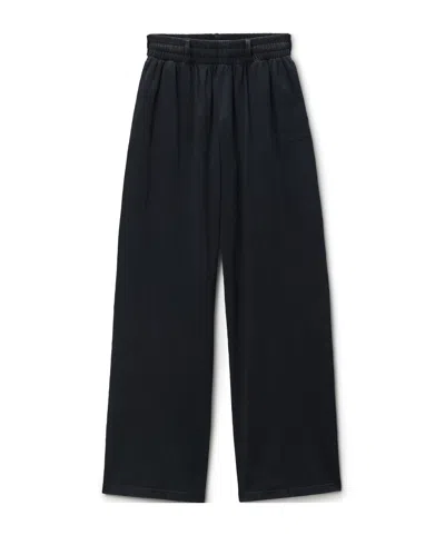 Alexander Wang Black Cotton-jersey Sweatpants