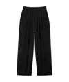 Alexander Wang Elastic Waistband Casual Pants In Black