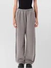 Alexander Wang Elastic Waistband Side Pockets Trousers In Gray
