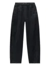 Alexander Wang Elasticated Drawstring Track Pants In Black