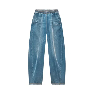 Pre-owned Alexander Wang Elasticated Drawstring Waist Sweatpant 'washed Light Blue' | Men's Size M