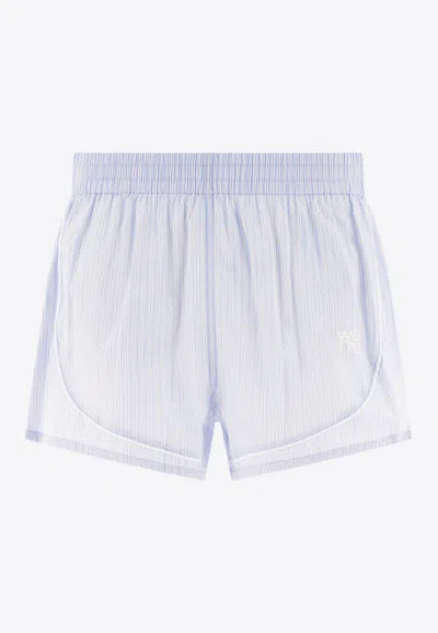 Alexander Wang Elasticated Mini Shorts In White