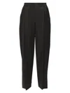 Alexander Wang Wide-leg Trousers With Logo Drawstring And Pleats In Black