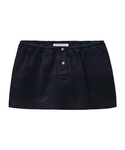 ALEXANDER WANG ELASTICATED-WAIST MINISKIRT
