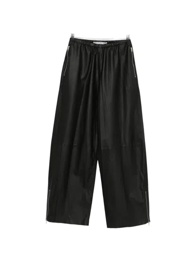 Alexander Wang Elasticated-waistband Trousers In Black
