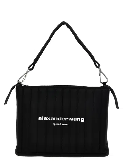 ALEXANDER WANG ELITE TECH SHOULDER BAG SHOULDER BAGS BLACK