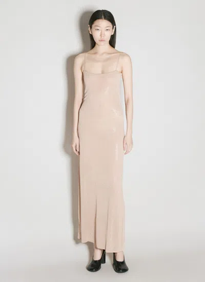 Alexander Wang Embellished Cami Slip Dress In Pink