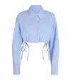 Alexander Wang Prestyled Boxer Waist Balloon Leg Jeans In Blue