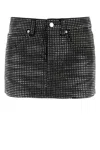 Alexander Wang Crystal Hotfix Miniskirt