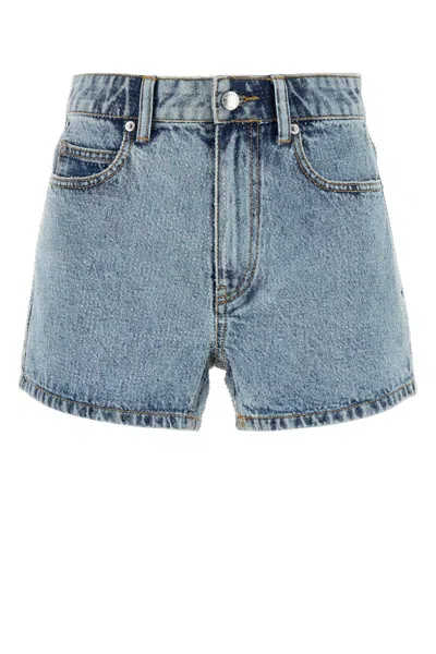 ALEXANDER WANG ALEXANDER WANG EMBELLISHED DENIM SHORTS