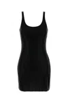 Alexander Wang Embellished Jersey Mini Dress In Black