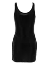 Alexander Wang Embellished Jersey Mini Dress In Black