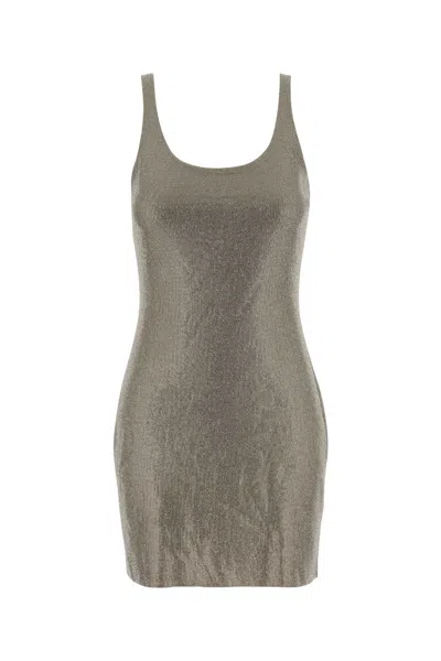 Alexander Wang Women Embellished Jersey Mini Dress In Metallic