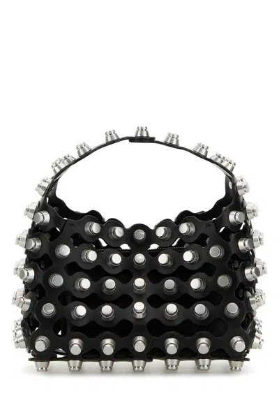 ALEXANDER WANG EMBELLISHED LEATHER SMALL REX HANDBAG