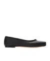 Alexander Wang Billie Crystal-embellished Leather Ballet Flats In Black