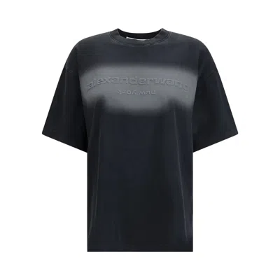 Pre-owned Alexander Wang Emboss Short-sleeve Tee 'washed Black' | Men's Size Xxs