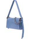Alexander Wang Embossed Chain Ricco Shoulder Bag In Blue