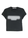 Alexander Wang Embossed Graphic-print T-shirt In Black
