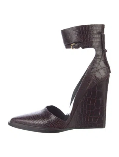 Pre-owned Alexander Wang Embossed Leather D'orsay Pumps In Multi