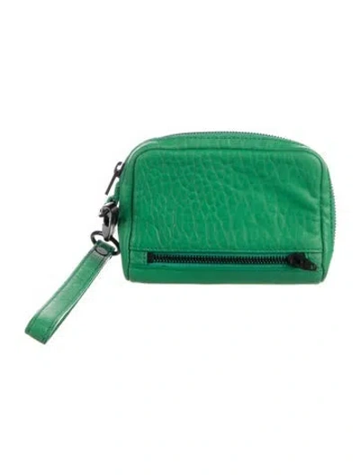 Pre-owned Alexander Wang Embossed Leather Wristlet In Multi